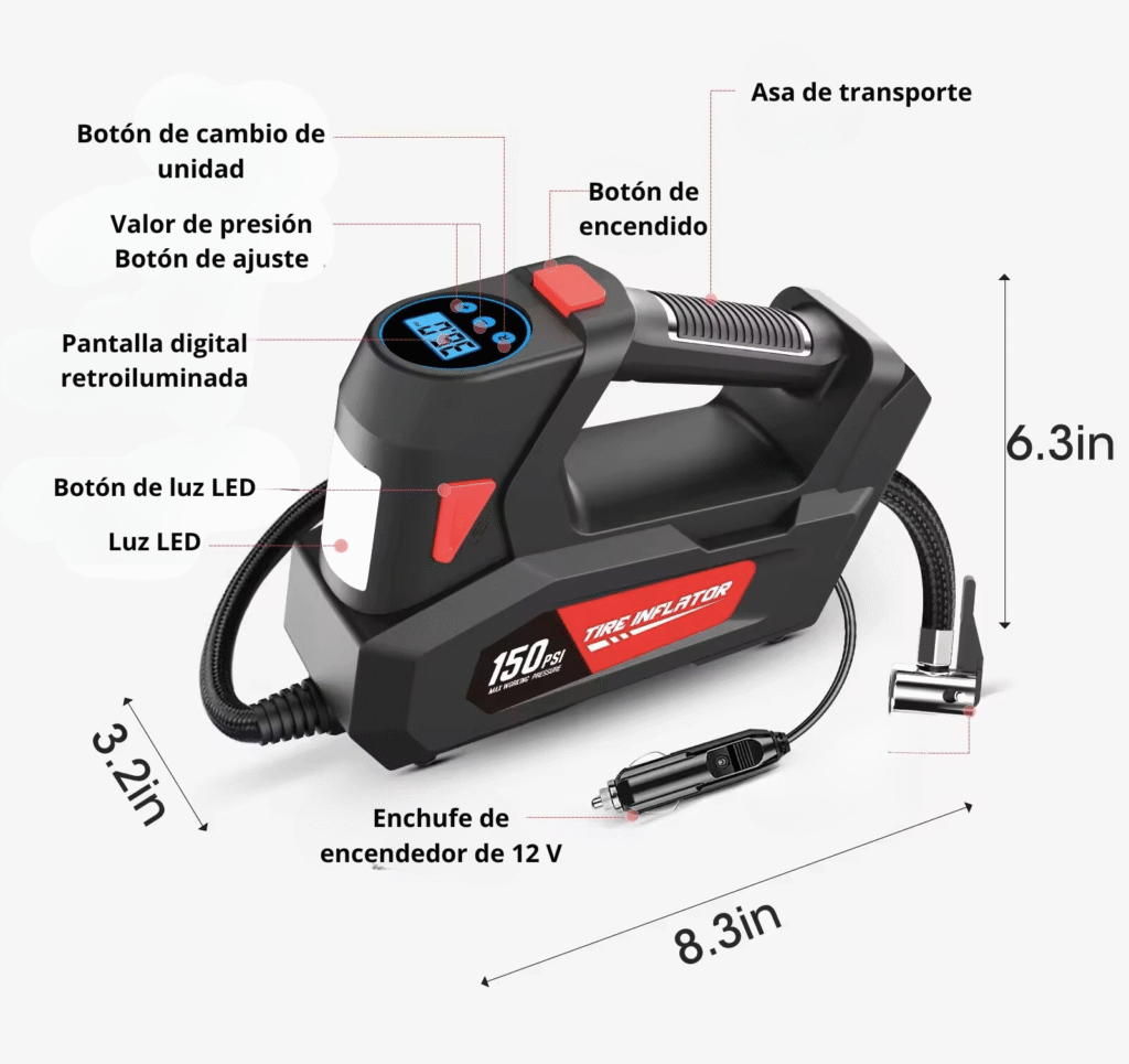 Compresor portátil 12V