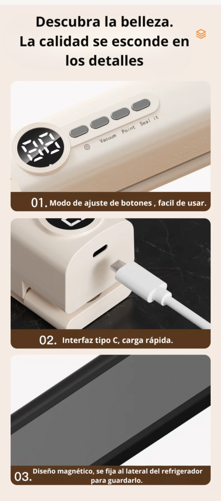 Mini sellador al vacío