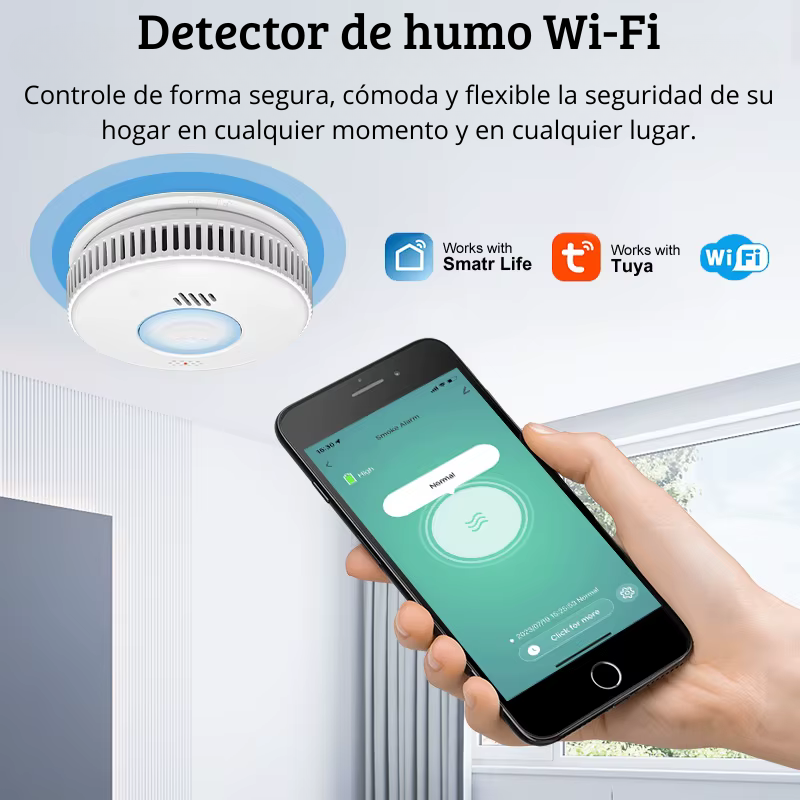 Detector de humo wi-fi