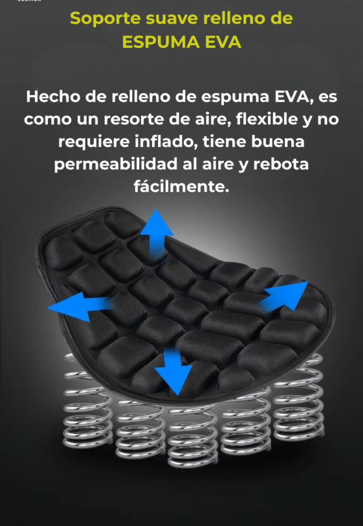 Cojín inflable para motocicleta