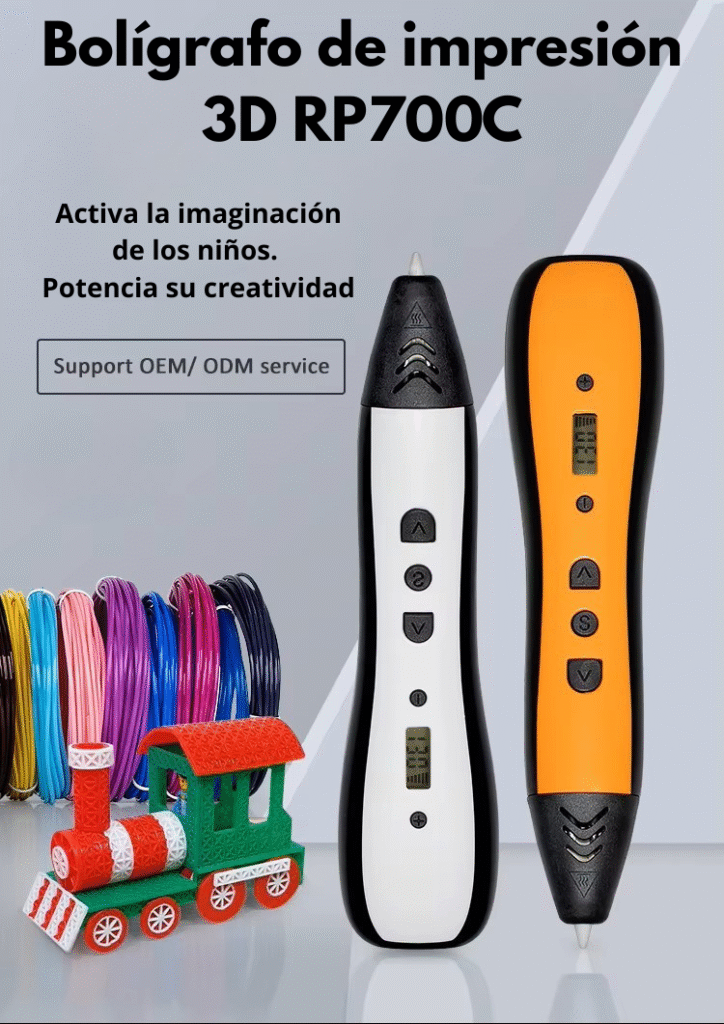 Lápiz 3D con filamento PLA