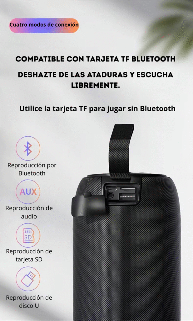 Parlante portátil Bluetooth