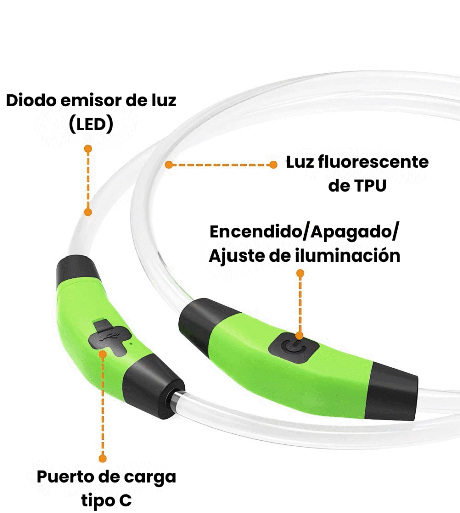 Collar Luminoso LED Recargable