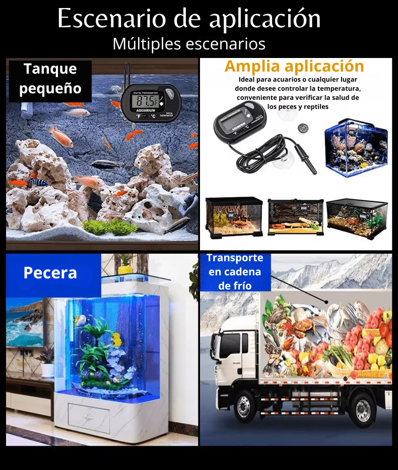 Termómetro digital acuario