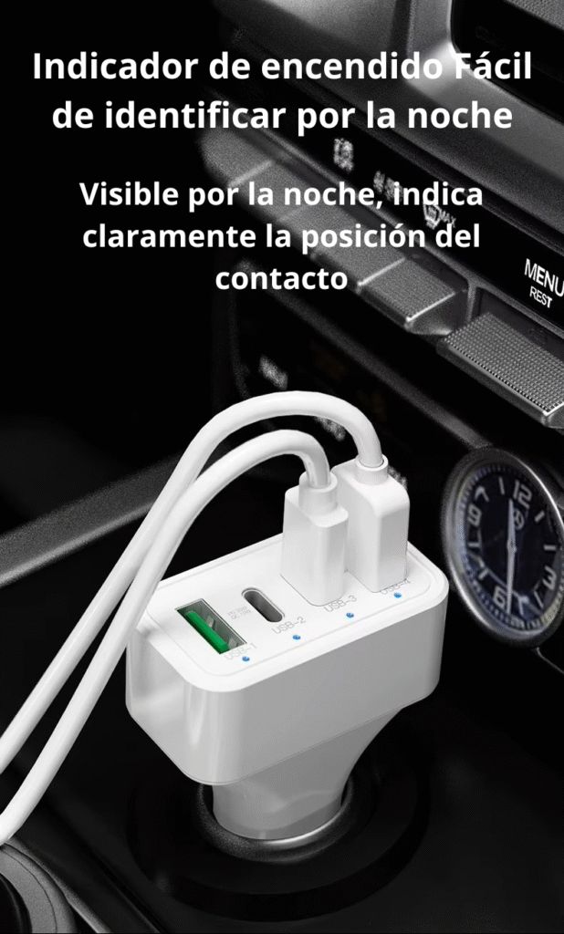 Cargador múltiple auto
