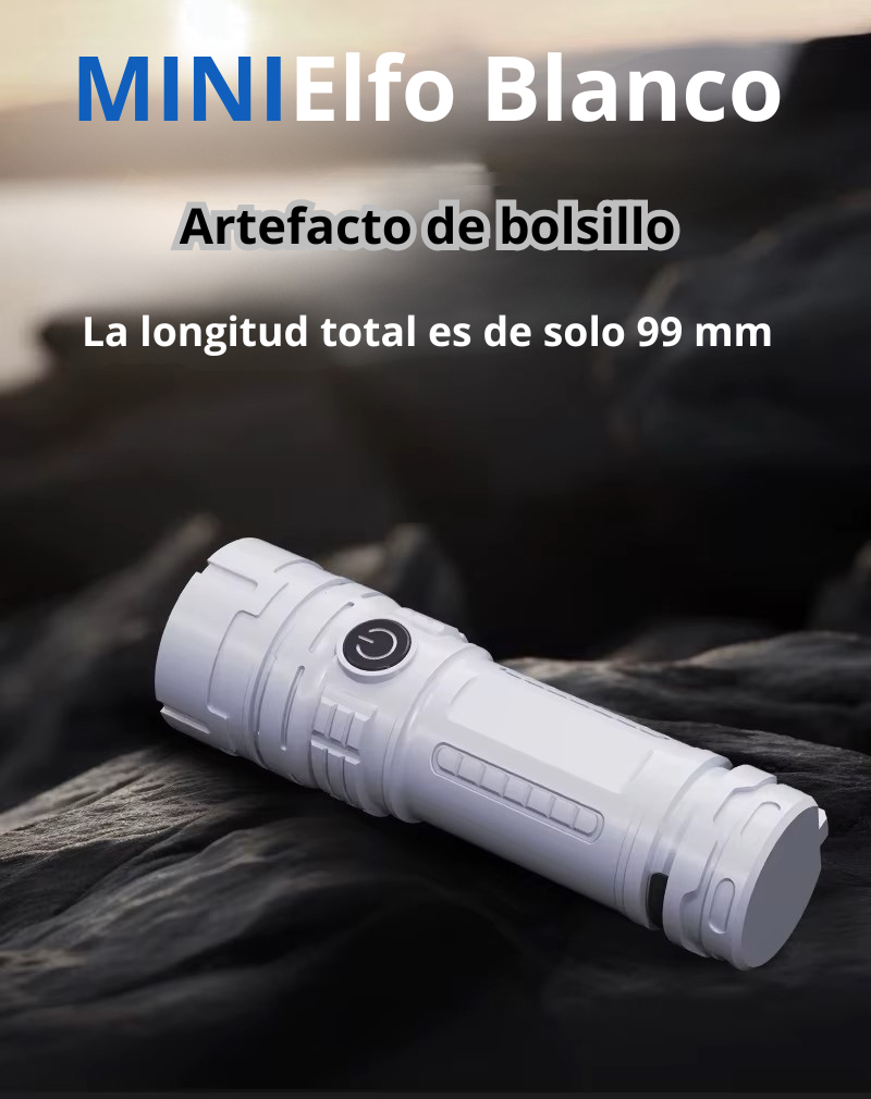 Mini linterna táctica LED recargable