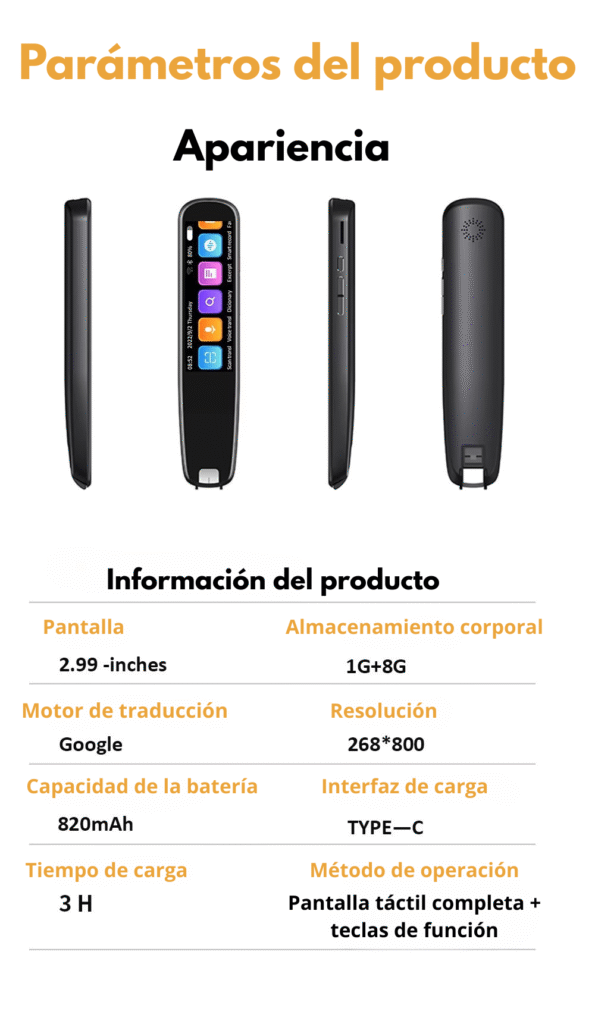 Lápiz traductor multifunción