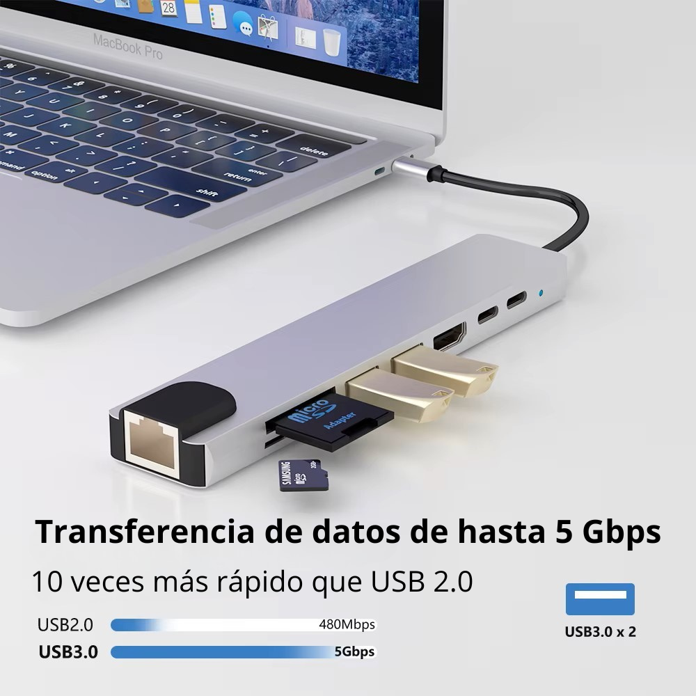 Hub USB 4 puertos