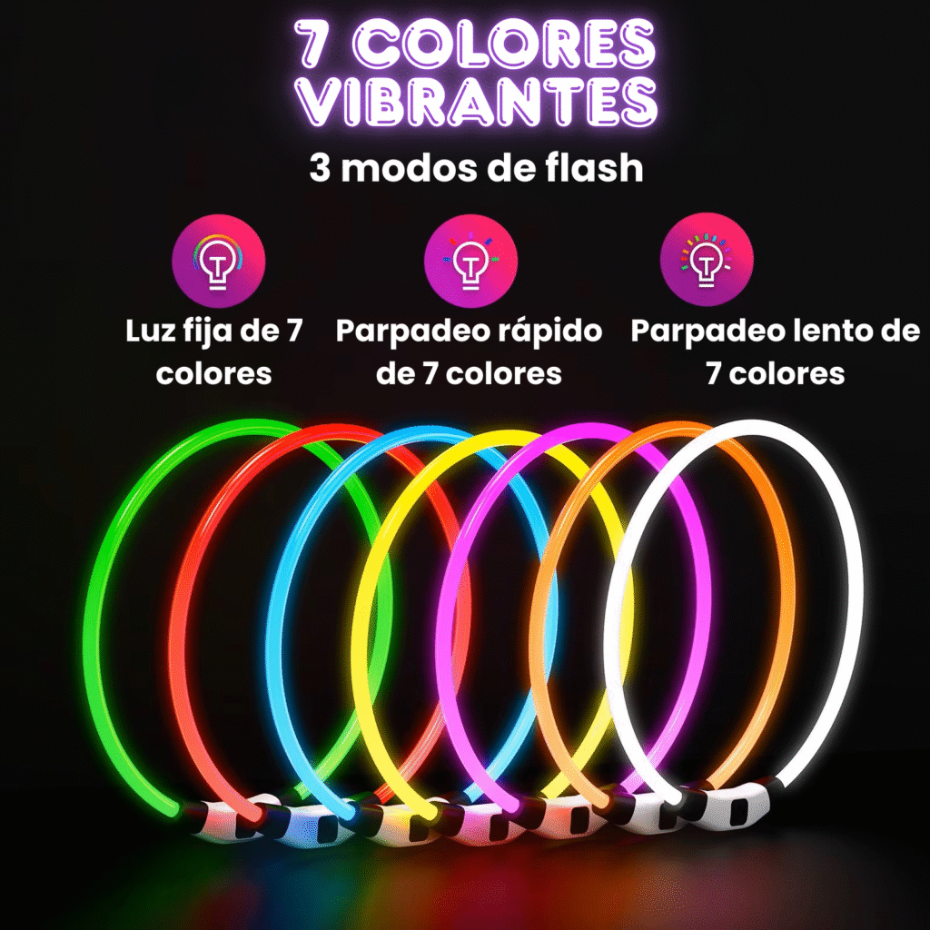Collar Luminoso LED Recargable